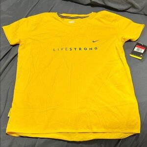 Nike Men's LIVESTRONG Yellow Tee